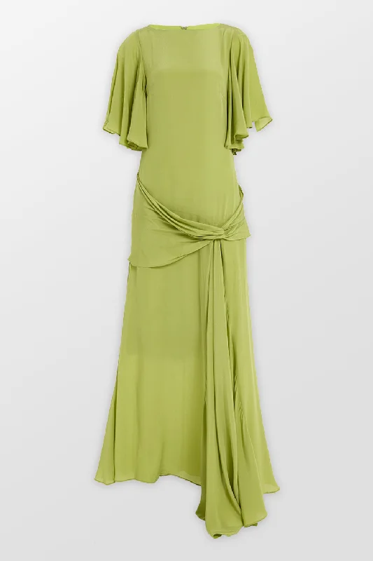 Arlowe Maxi Dress With Front Knot