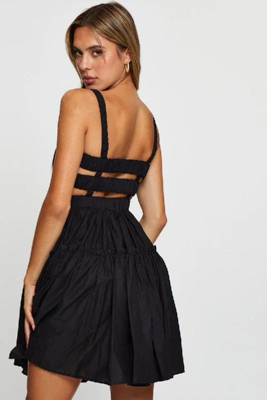 Black A Line Dress Mini