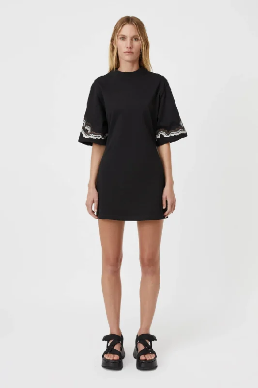 Serene Tee Dress Black