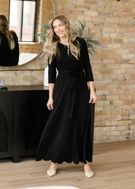 Lydia Button Front Maxi Dress