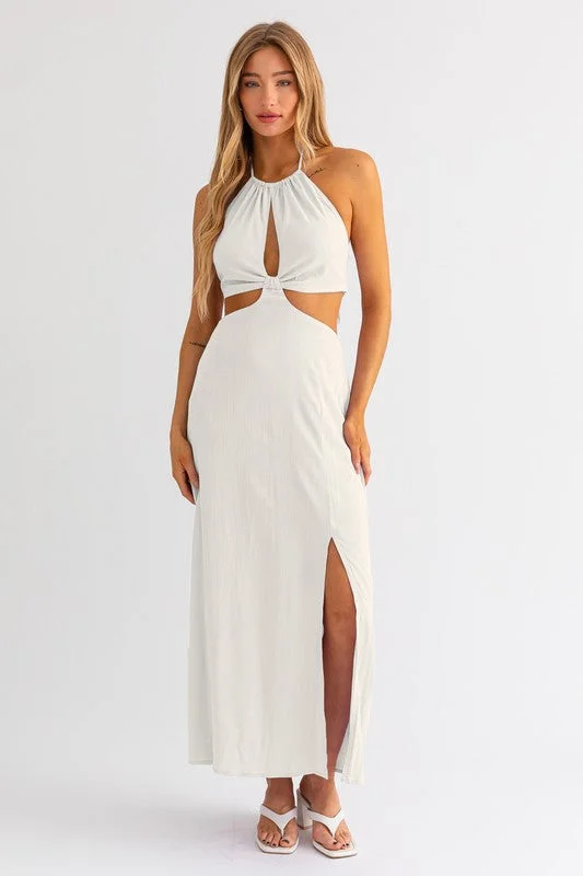 Weekend In Napa Halter Maxi Dress