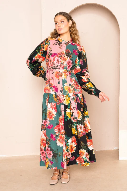 Sherri Tiered Maxi Shirt Dress