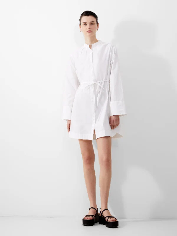 Alissa Cotton Wide Sleeve Shirt Dress