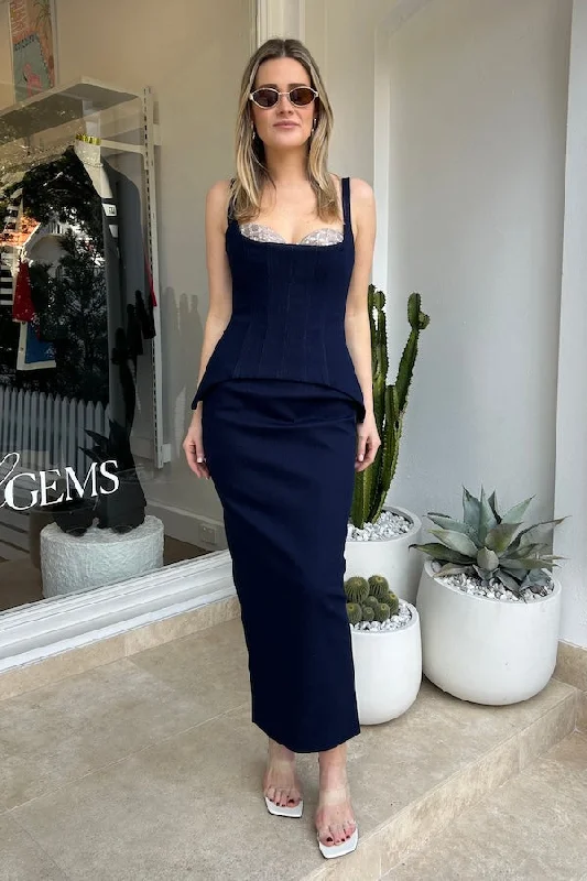 Monet Dress Blue