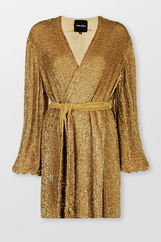 Gabrielle Sequin Robe Dress