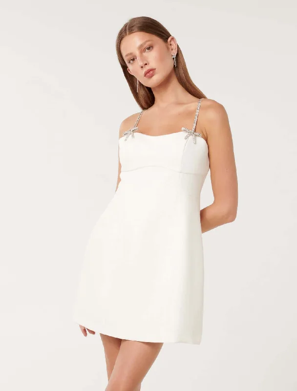 Posie Embellished Trim Mini Dress