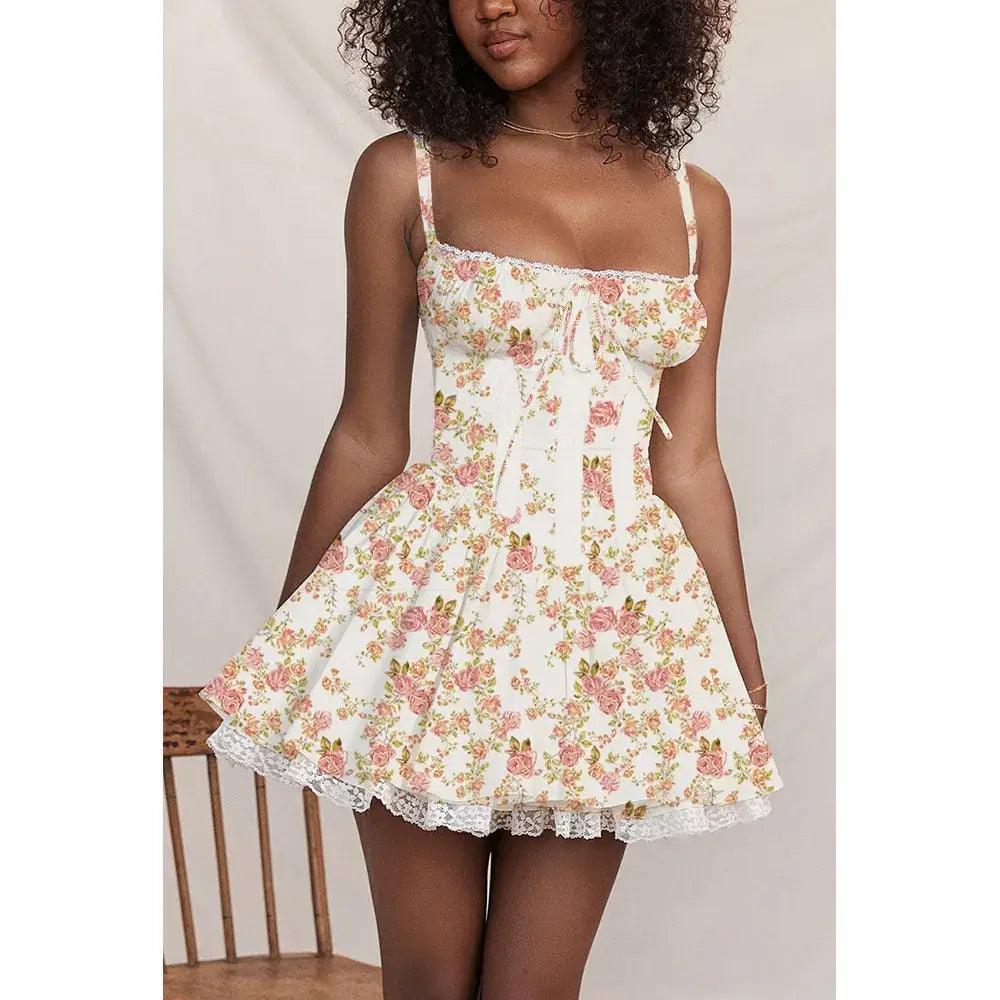 Vintage Corset Style Mini Dress