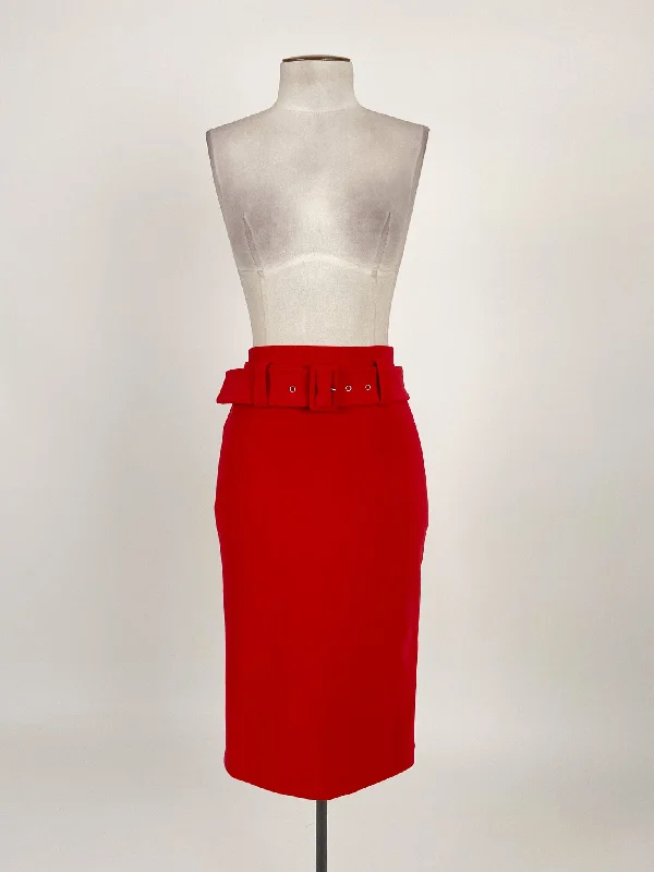 Portmans | Red Cocktail/Workwear Skirt | Size 8