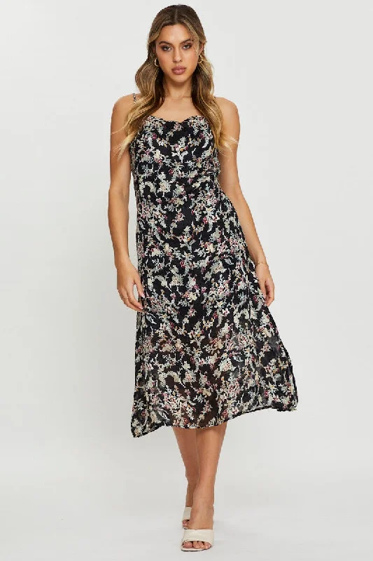 Print Midi Dress