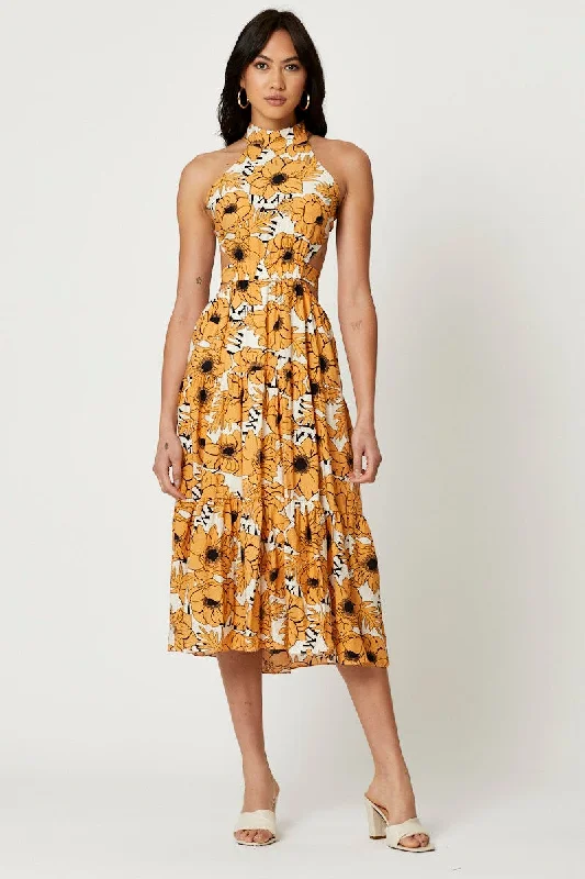 Print Midi Dress