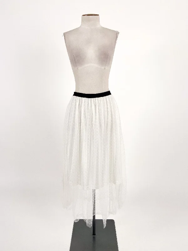 Tuesday | White Casual Skirt | Size S